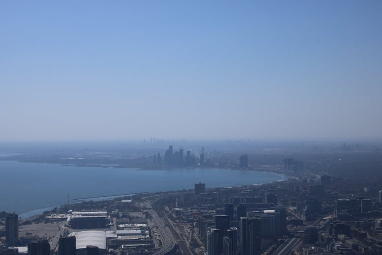 toronto mississauga a city skyline view of a city with a view of the city