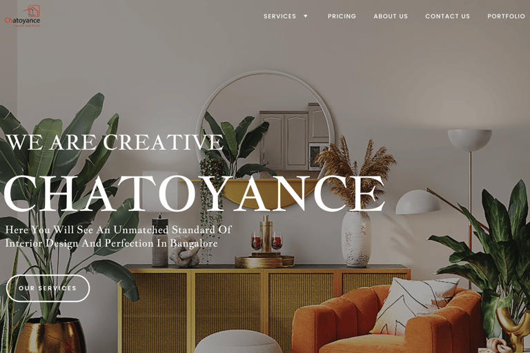 Chatoyance Interiors website