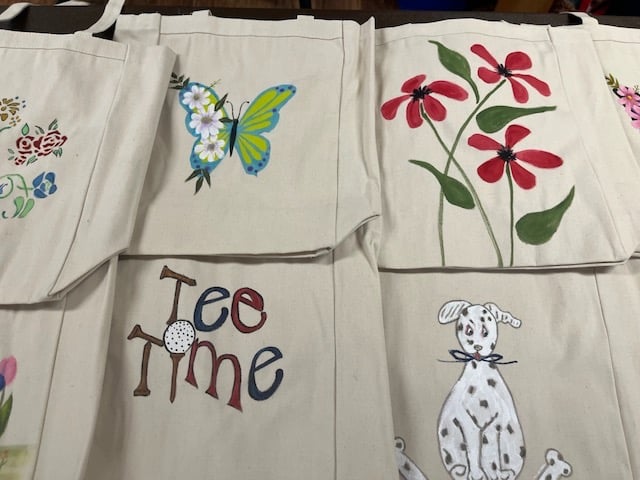 red flowers, blue green daisy Butterly Dalmatian