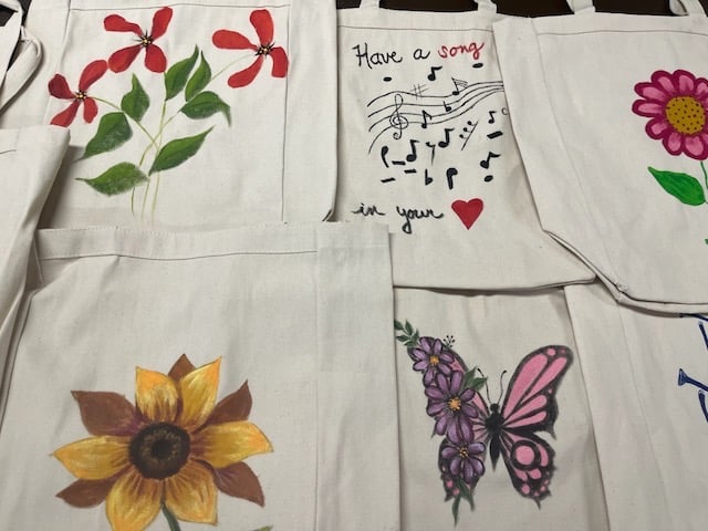 flowers musical notes, butterfly, sunflower