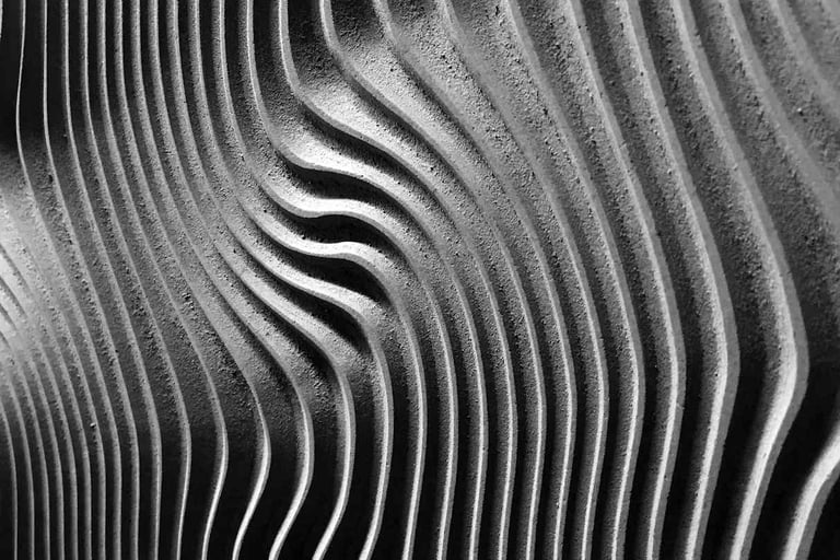 Custom decorative concrete art wall. Custom Concrete Texas: Transforming concrete surfaces