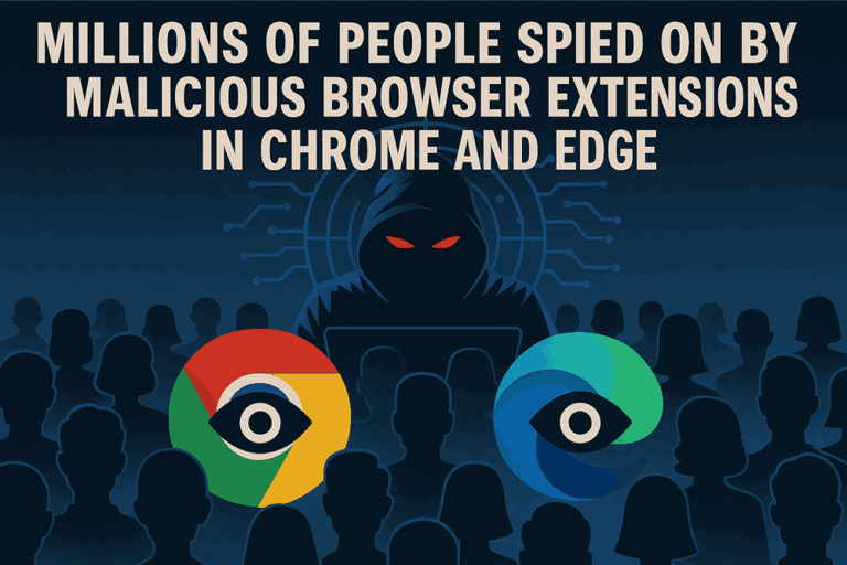 Malicious Edge and Chrome Extensions Spied on Users