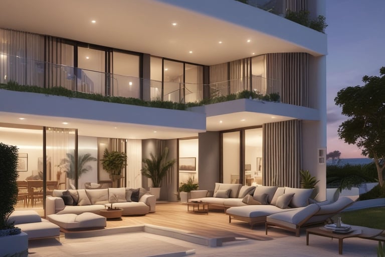 Bright living room with modern inventory