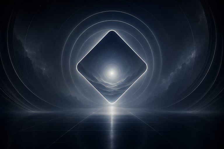 Abstract cinematic OmniaX experience visual