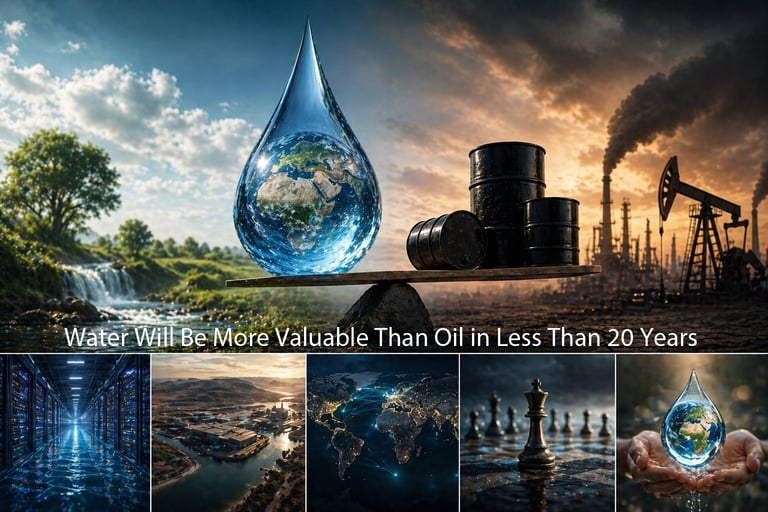 Water will be more valuable than oil in less than 20 years