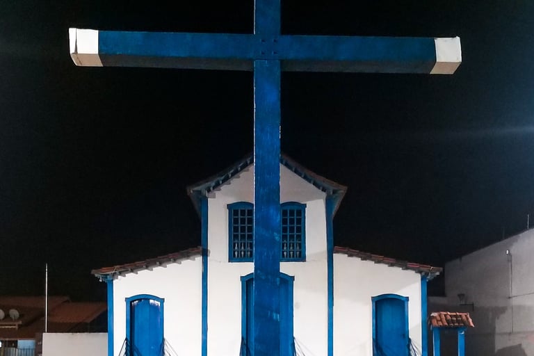 Capela de Nossa Senhora do Rosário no centro de Betim, Minas Gerais