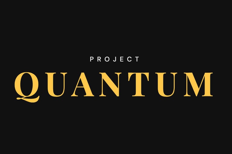 Project Quantum AI hackathon banner by Quantum Education Technology