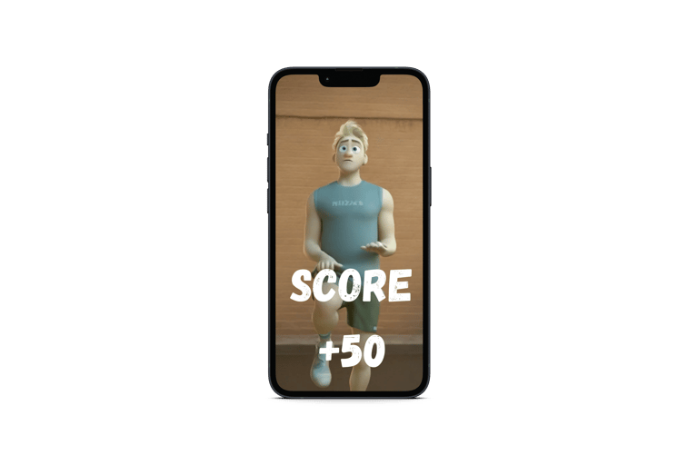homme qui fait du sport avec une application de sport