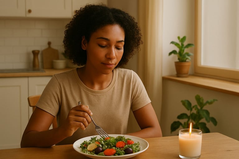 “exemplo de mindful eating para controle emocional”