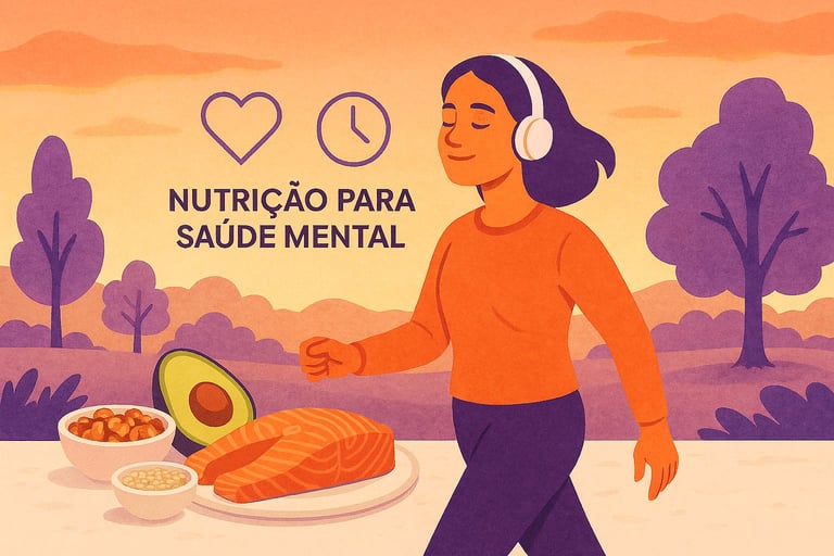 Pessoa caminhando em parque, atividade física para reduzir ansiedade e melhorar saúde mental