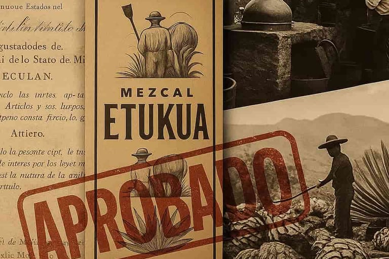 Composición de documentos regulatorios históricos y escenas de producción de mezca