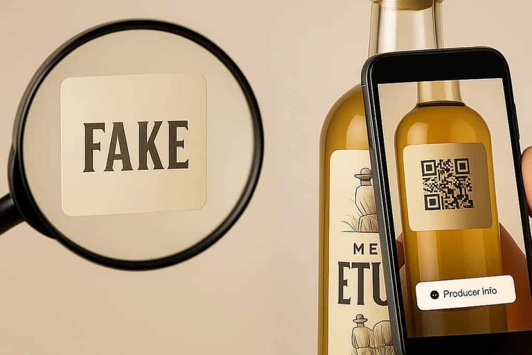  Comparación entre verificación tradicional y tecnológica de autenticidad de mezcal