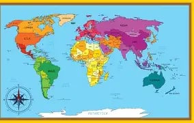 world map