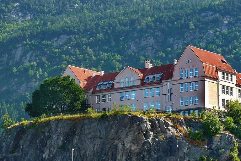 Rothaugen skole from below