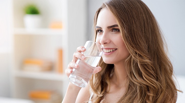 Woman Drinking Water