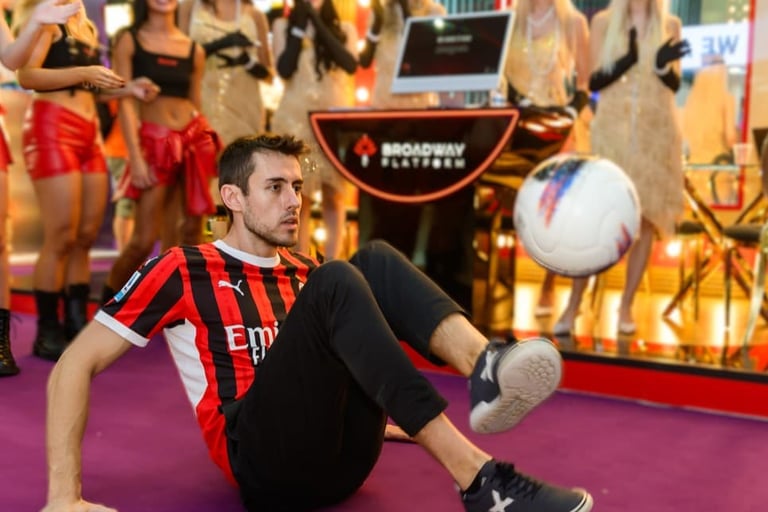 Soccer Freestyle Jugglers in Madrid