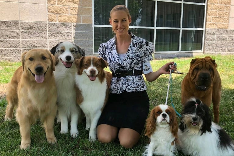 Alyssa and her best in breed dogs
