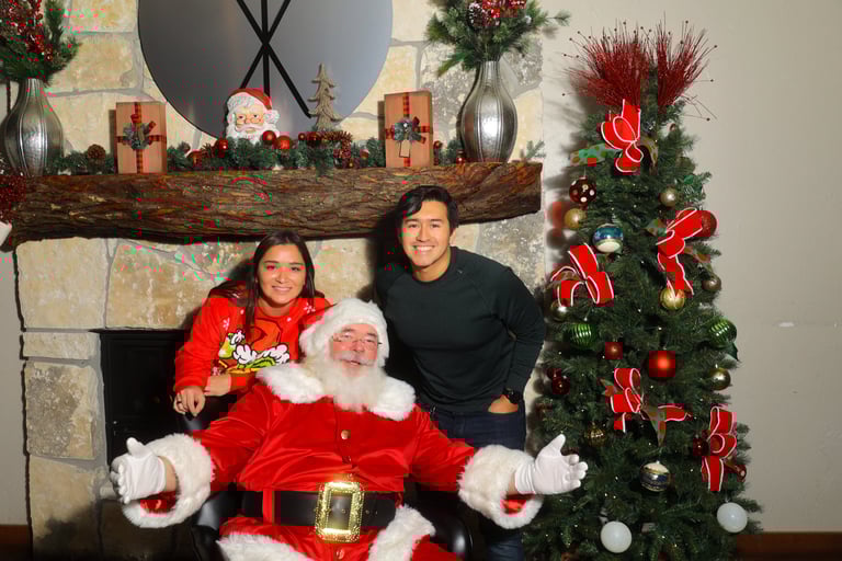 The Santa Cowboy at Corporate Party