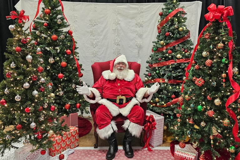 The Santa Cowboy at Spring Chreek Elementary College Station TX