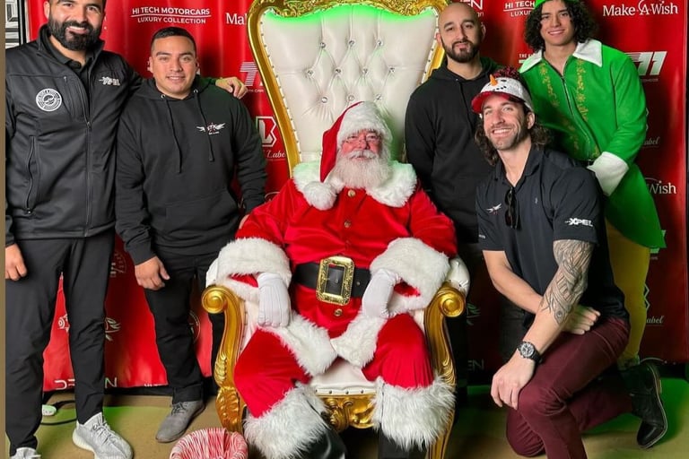 Santa Cowboy at Corprorate event