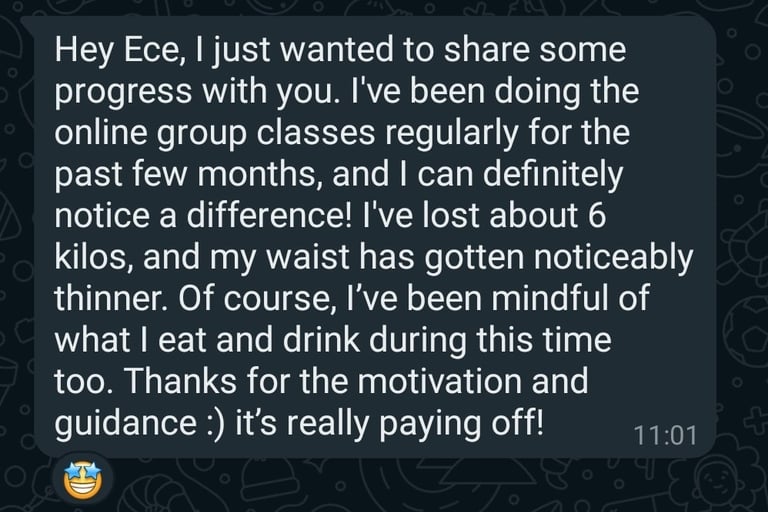 Experience from someone who recently joined my group classes!