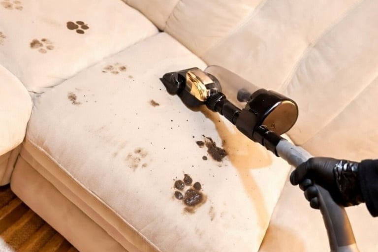 Sofa reinigen zu Hause