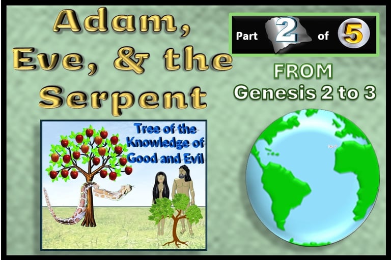 Adam, Eve, & Serpent - from Genesis 2 to 3  - Role-play re-told by Debbie Dunn