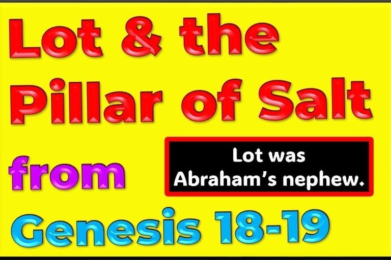 Lot & the Pillar of Salt - Genesis 18-19  -  re-told by Debbie Dunn