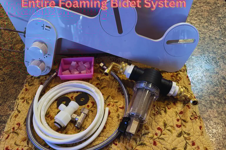 This is the entire foaming bidet system to clear UTI