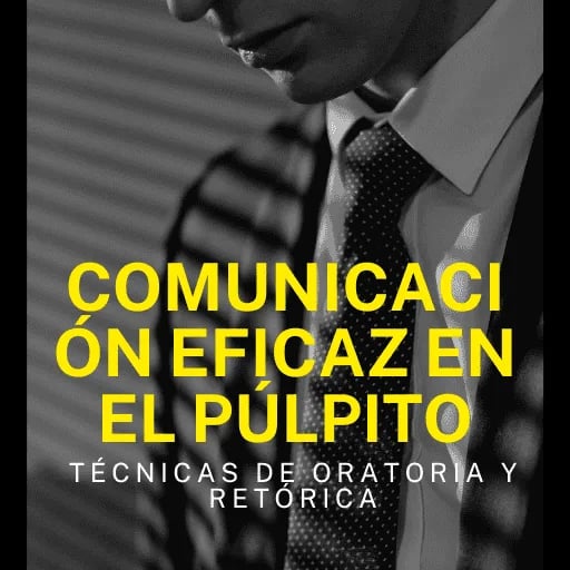 A man in a suit and tie with text about effective communication and public speaking techniques.