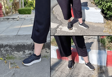 Bare ankles!!! And kerbs