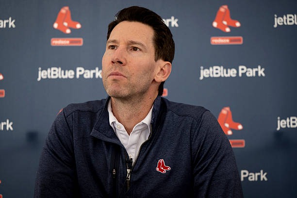 Feb 11/2026 Boston Red Sox CBO Craig Breslow speaks to the media at JetBlue Park at Fenway South in Fort Myers, FLA