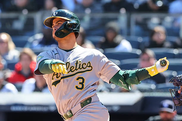 Max Muncy of the Oakland Athletics during a game against the New York Yankees (April 9, 2026)