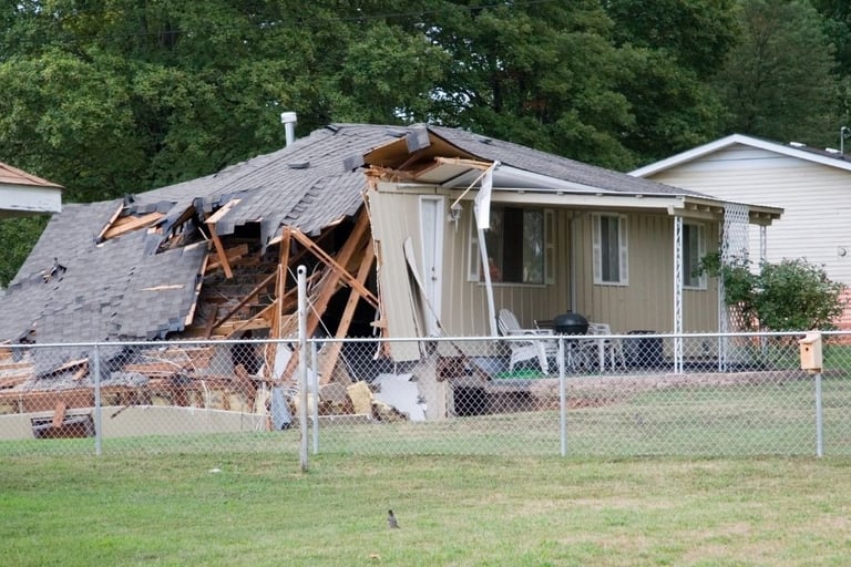 Florida house sink hole