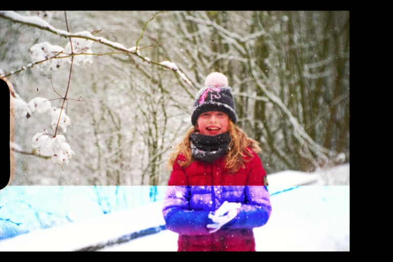 Fille sous la neige | rollbak | Photographe mariage Hauts de France