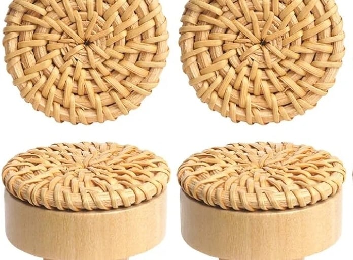 Boho knobs in tree and nature materials