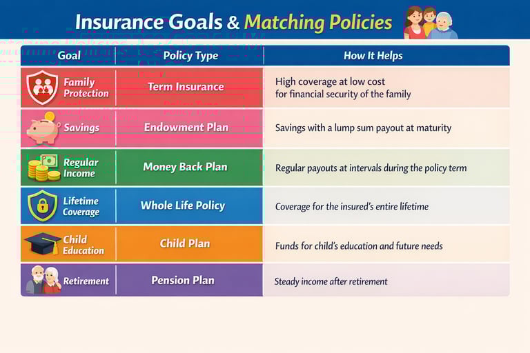 Insurance Goals & Matching Policies