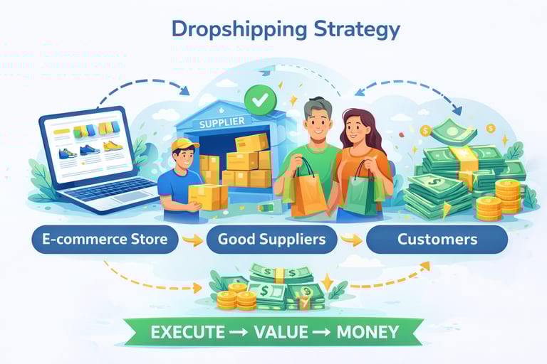 dropshipping strategy, dropshipping software