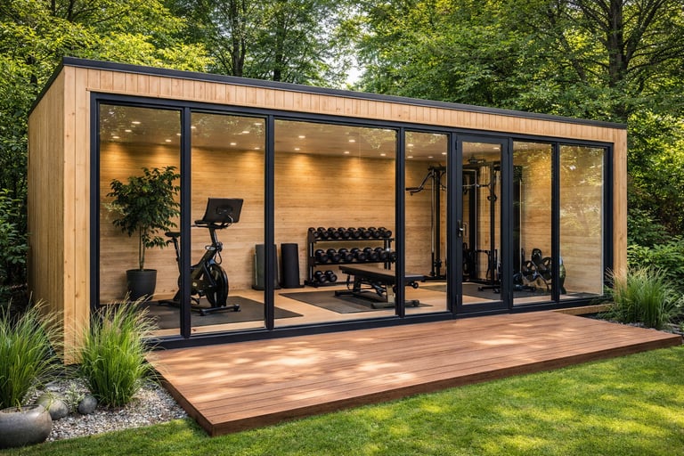 Studio de jardin salle de sport