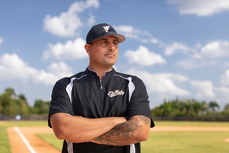 Jordan Ostrov, president and founder of Elevate Baseball Academy in Boca Chica, Dominican Republic