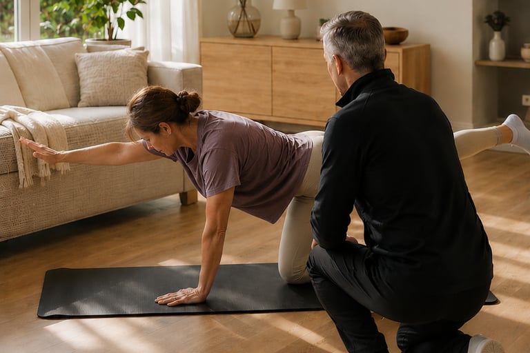 Coaching sportif à domicile dans le Golfe du Morbihan avec accompagnement personnalisé SAP