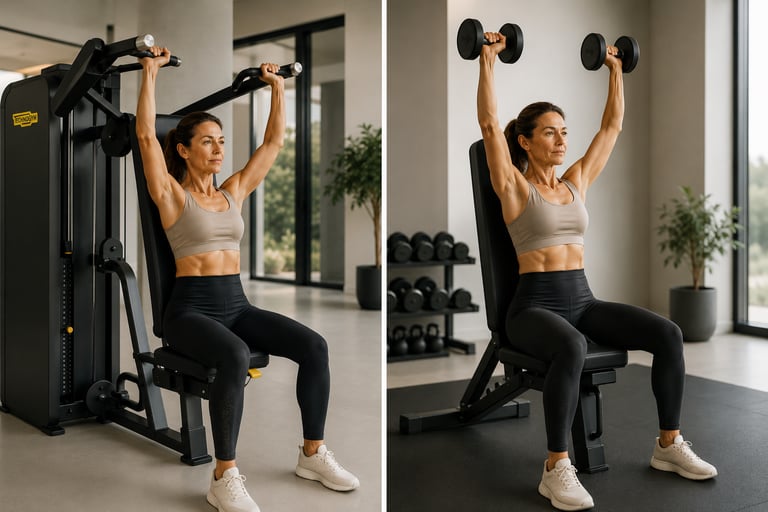L'alternative à la shoulder press : le développé militaire aux haltères