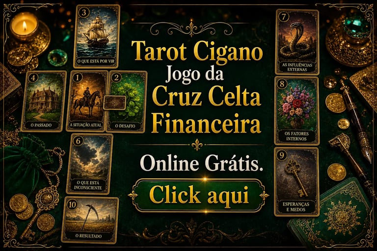 Tarot Cigano Jogo da Cruz Celta Financeira