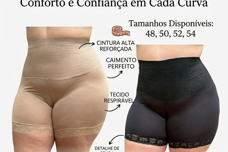 cinta bermuda plus size invisível por baixo do vestido