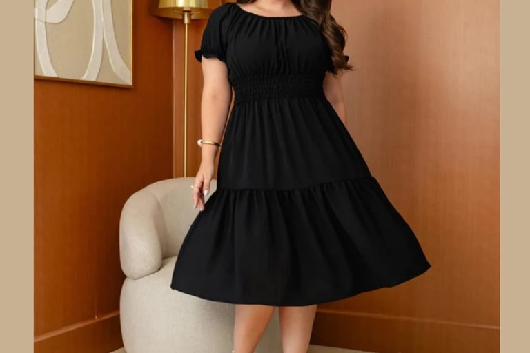 VESTIDO MIDI RODADO PLUS SIZE