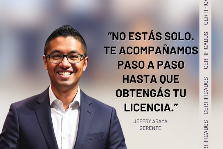 Jeffry Araya Gerente de la empresa