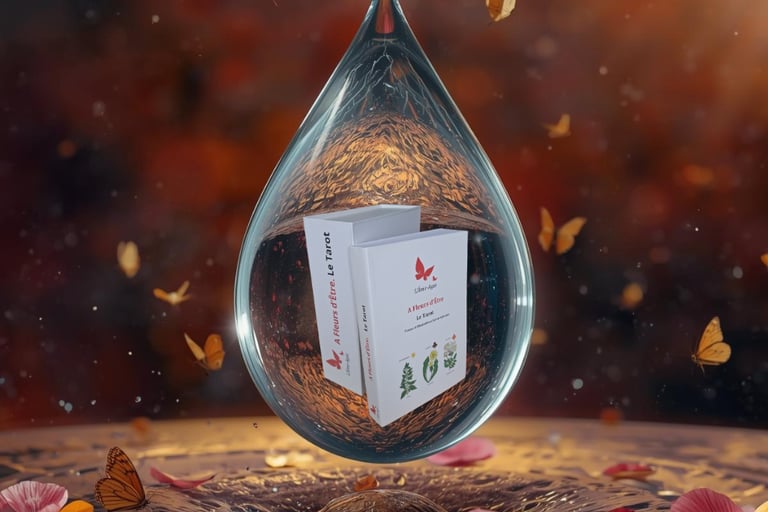 A Fleurs d'Être Le Tarot par l'Âme-Agie dans sa goutte d'eau