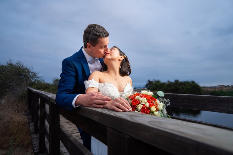 Retrato fotografía de matrimonio