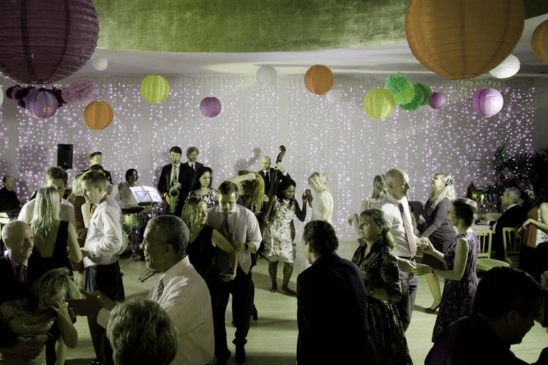 Recommended - The Hipcats at the Matara Centre in Gloucestershire near Tetbury - jazz band, swing band, wedding band for hire