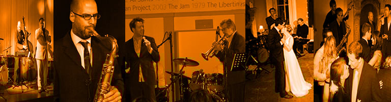 jazz, swing band and jazz singer for weddings, corporate functions and other events in Bristol, Oxford and across the UK